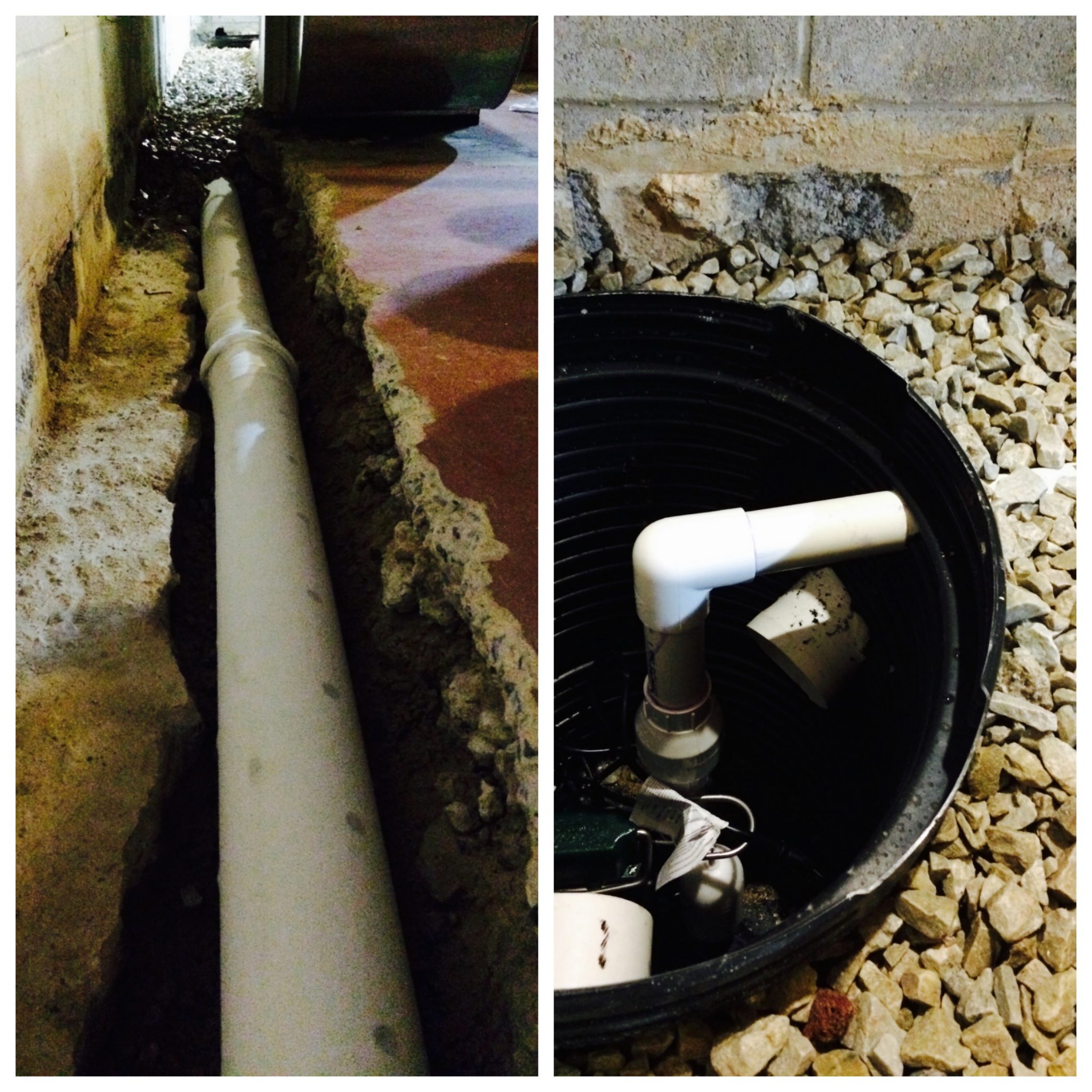 Boothwyn, PA French Drain and Sump Pump System